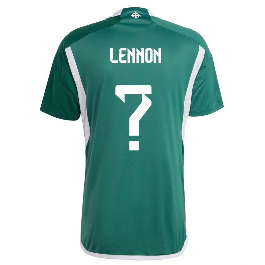 Kinder Fußball Nordirland Gallagher Lennon #0 Grün Heimtrikot Trikot 24-26 T-Shirt Luxemburg