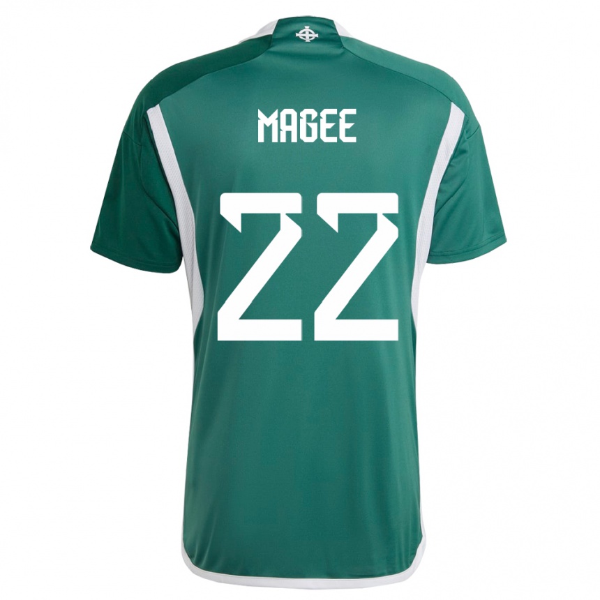 Kinder Fußball Nordirland Abbie Magee #22 Grün Heimtrikot Trikot 24-26 T-Shirt Luxemburg