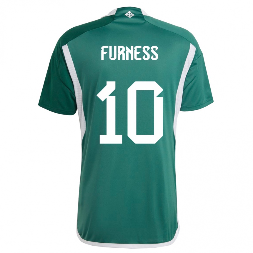 Kinder Fußball Nordirland Rachel Furness #10 Grün Heimtrikot Trikot 24-26 T-Shirt Luxemburg