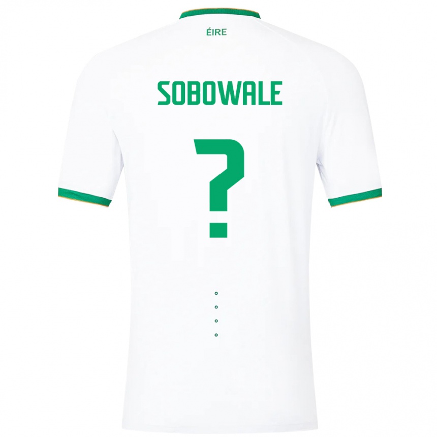 Kinder Fußball Irische Timi Sobowale #0 Weiß Auswärtstrikot Trikot 24-26 T-Shirt Luxemburg