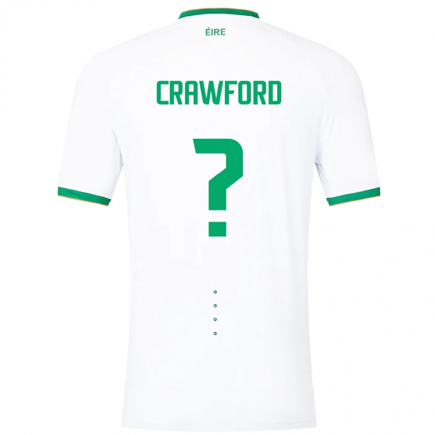 Kinder Fußball Irische James Crawford #0 Weiß Auswärtstrikot Trikot 24-26 T-Shirt Luxemburg