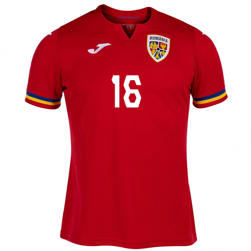 Kinder Fußball Rumänische Ioana Bălăceanu #16 Rot Auswärtstrikot Trikot 24-26 T-Shirt Luxemburg