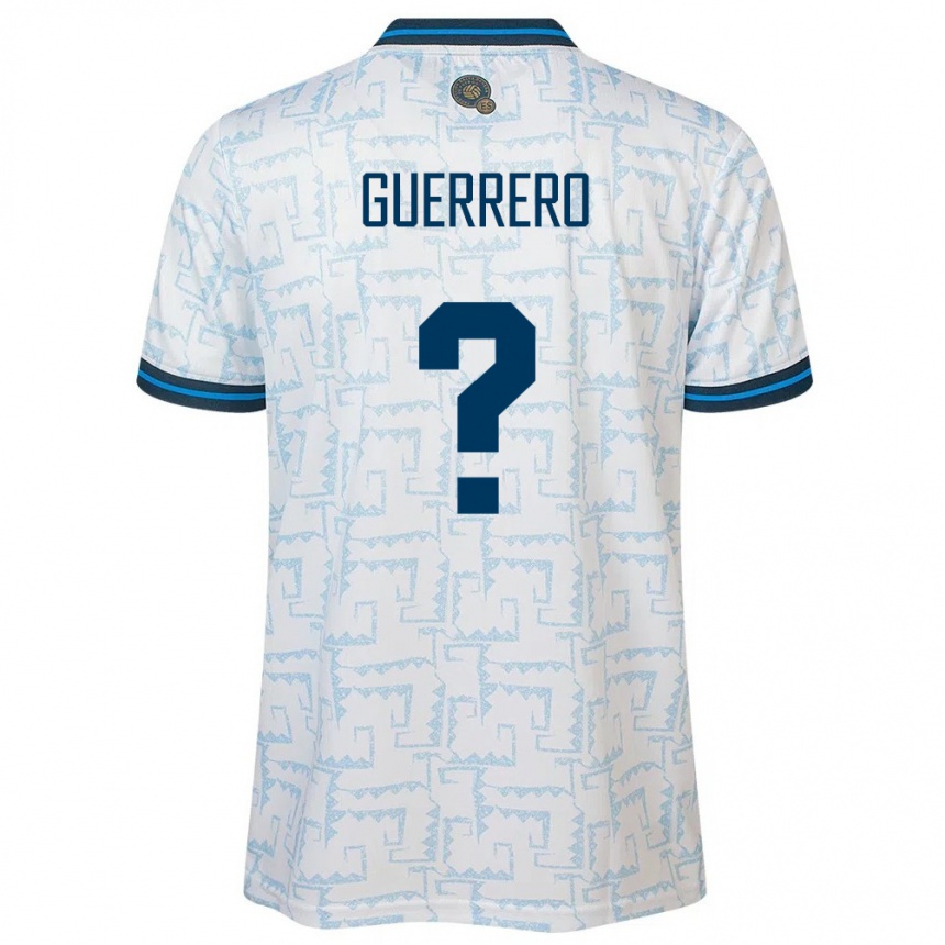 Kinder Fußball El Salvador Alexander Guerrero #0 Weiß Auswärtstrikot Trikot 24-26 T-Shirt Luxemburg