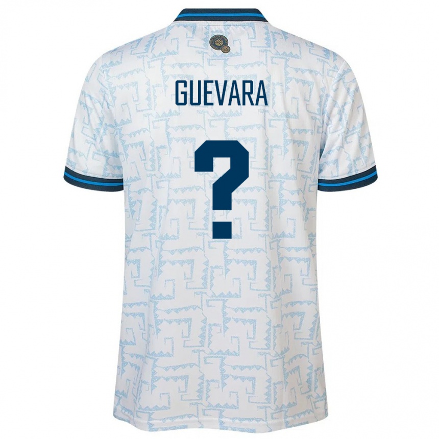 Kinder Fußball El Salvador Inner Guevara #0 Weiß Auswärtstrikot Trikot 24-26 T-Shirt Luxemburg