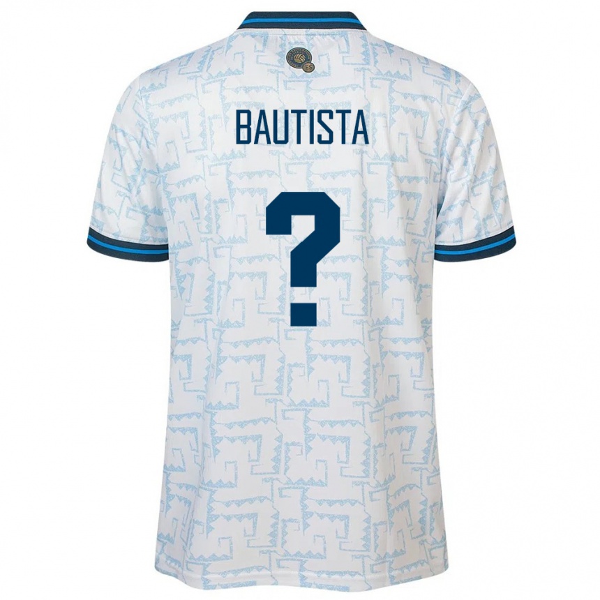 Kinder Fußball El Salvador Ezequiel Bautista #0 Weiß Auswärtstrikot Trikot 24-26 T-Shirt Luxemburg