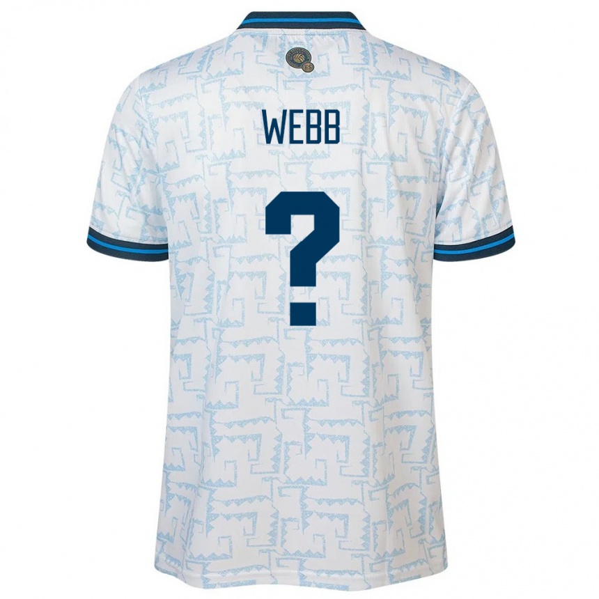 Kinder Fußball El Salvador Ashley Webb #0 Weiß Auswärtstrikot Trikot 24-26 T-Shirt Luxemburg