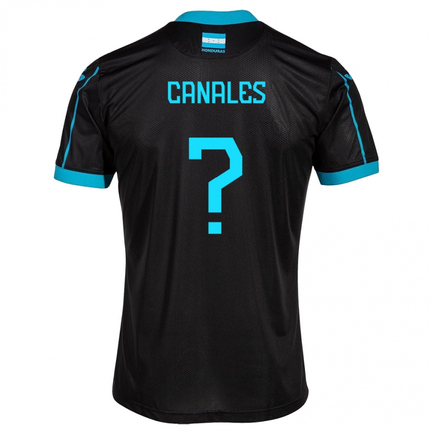 Kinder Fußball Honduras Cristian Canales #0 Schwarz Auswärtstrikot Trikot 24-26 T-Shirt Luxemburg