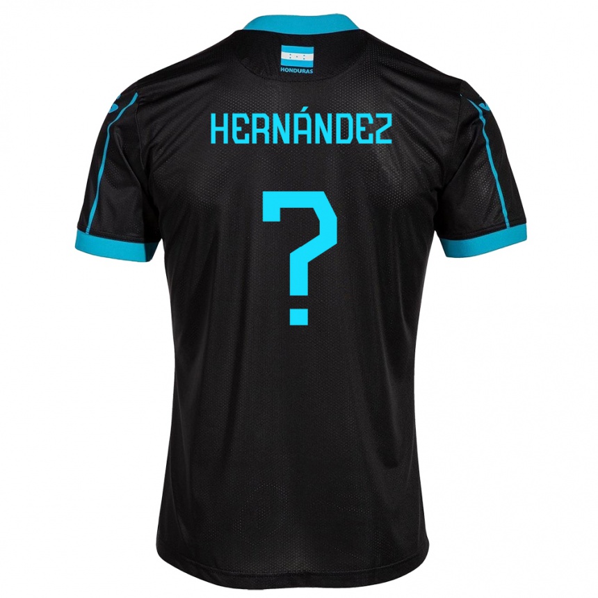 Kinder Fußball Honduras Riccy Hernández #0 Schwarz Auswärtstrikot Trikot 24-26 T-Shirt Luxemburg