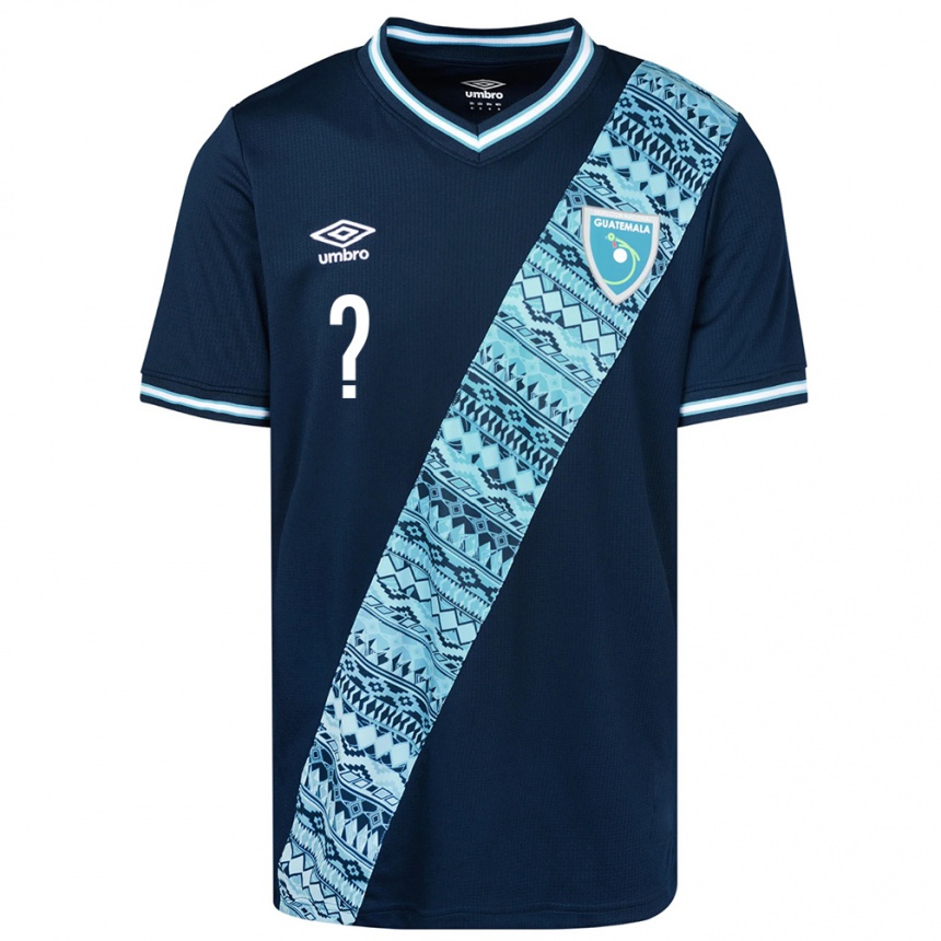 Kinder Fußball Guatemala Rudy Muñoz #0 Blau Auswärtstrikot Trikot 24-26 T-Shirt Luxemburg