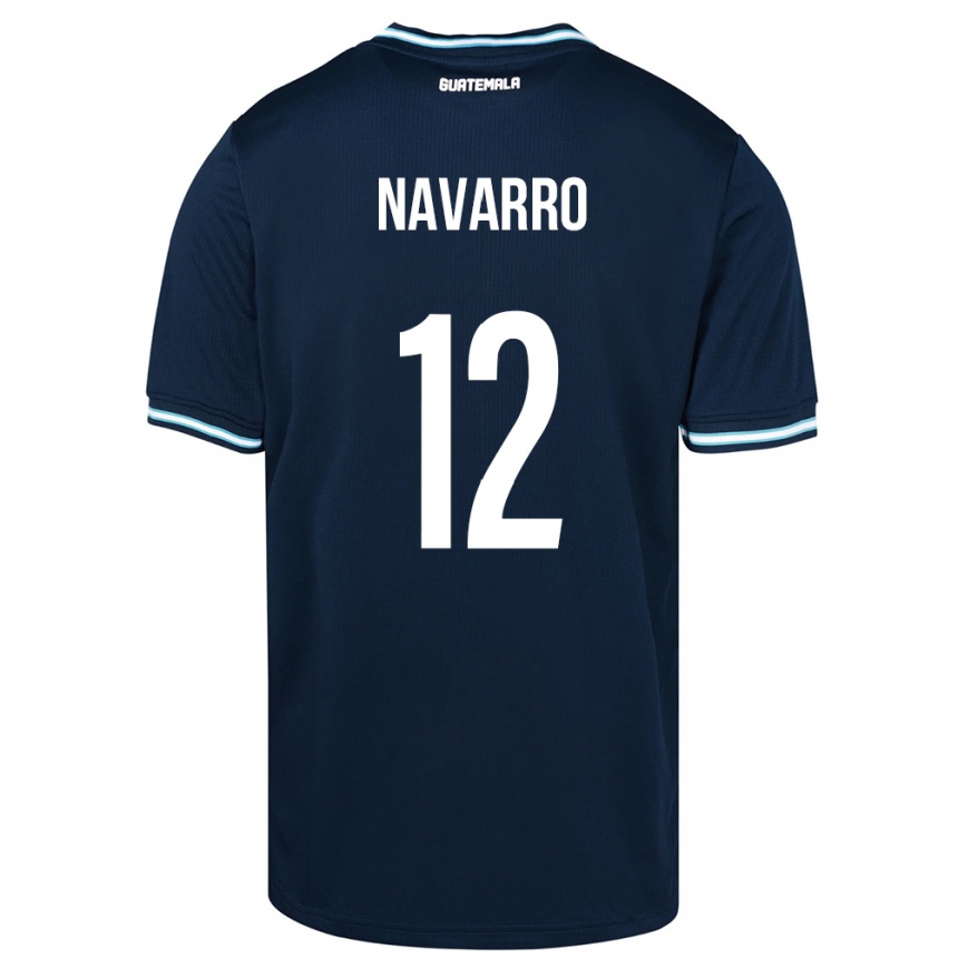 Kinder Fußball Guatemala Kenderson Navarro #12 Blau Auswärtstrikot Trikot 24-26 T-Shirt Luxemburg