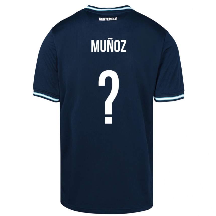 Kinder Fußball Guatemala Rudy Muñoz #0 Blau Auswärtstrikot Trikot 24-26 T-Shirt Luxemburg