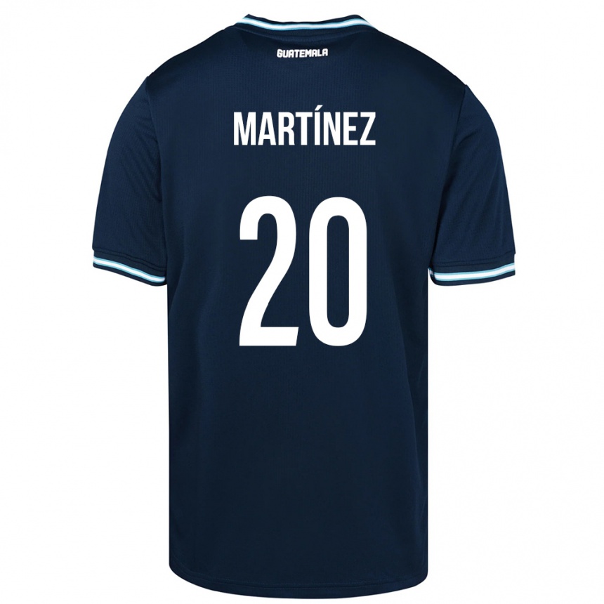 Kinder Fußball Guatemala Ana Lucía Martínez #20 Blau Auswärtstrikot Trikot 24-26 T-Shirt Luxemburg