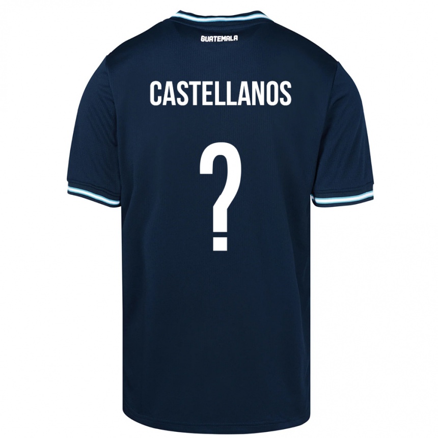 Kinder Fußball Guatemala Jezmin Castellanos #0 Blau Auswärtstrikot Trikot 24-26 T-Shirt Luxemburg