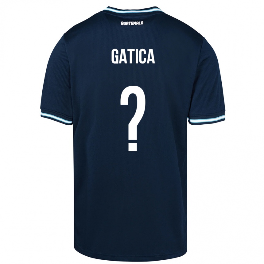 Kinder Fußball Guatemala Celeste Gatica #0 Blau Auswärtstrikot Trikot 24-26 T-Shirt Luxemburg