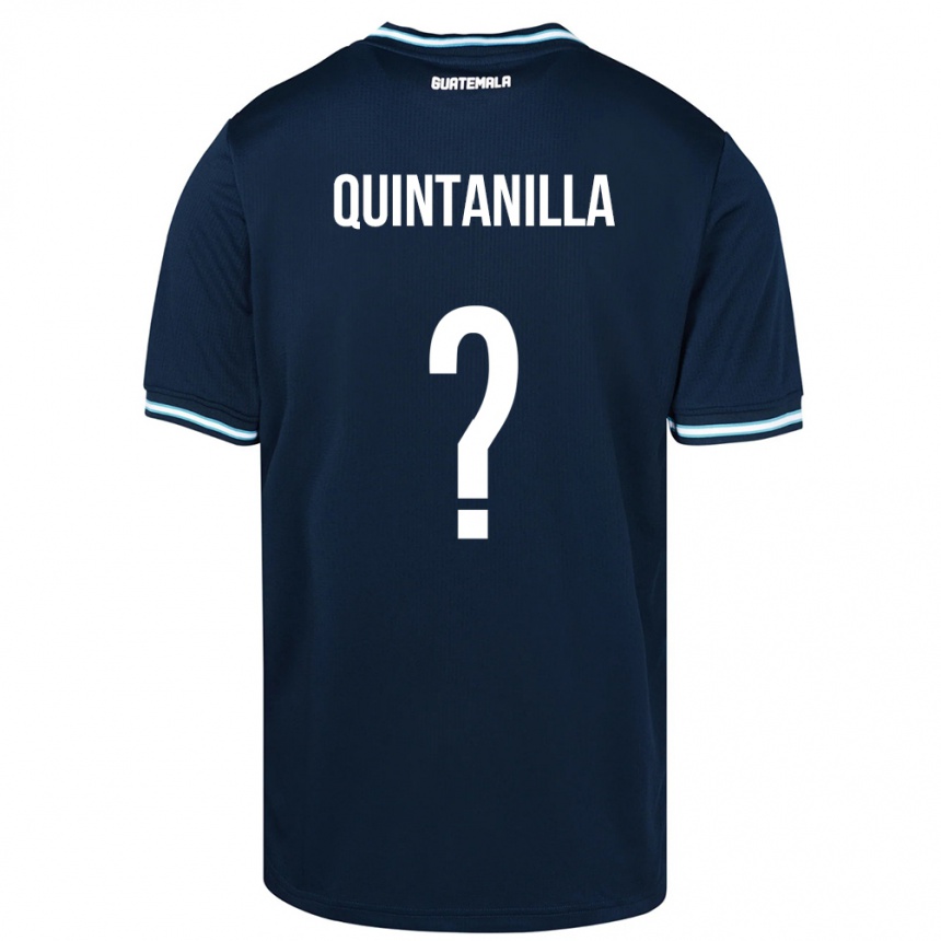 Kinder Fußball Guatemala Anayelli Quintanilla #0 Blau Auswärtstrikot Trikot 24-26 T-Shirt Luxemburg