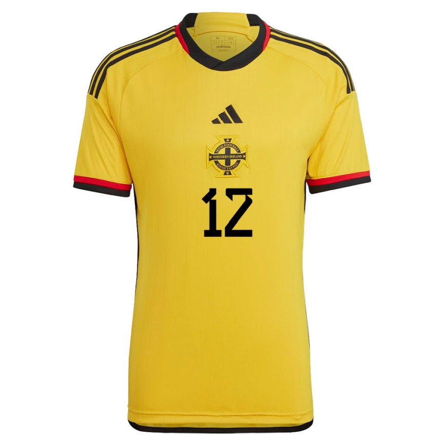 Kinder Fußball Nordirland Conor Hazard #12 Weiß Auswärtstrikot Trikot 24-26 T-Shirt Luxemburg