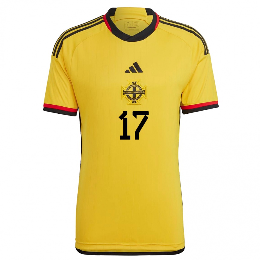 Kinder Fußball Nordirland Caragh Hamilton #17 Weiß Auswärtstrikot Trikot 24-26 T-Shirt Luxemburg