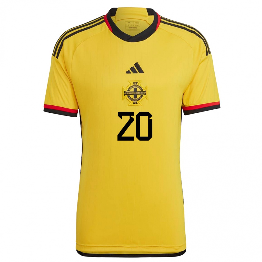 Kinder Fußball Nordirland Ceadach O’neill #20 Weiß Auswärtstrikot Trikot 24-26 T-Shirt Luxemburg