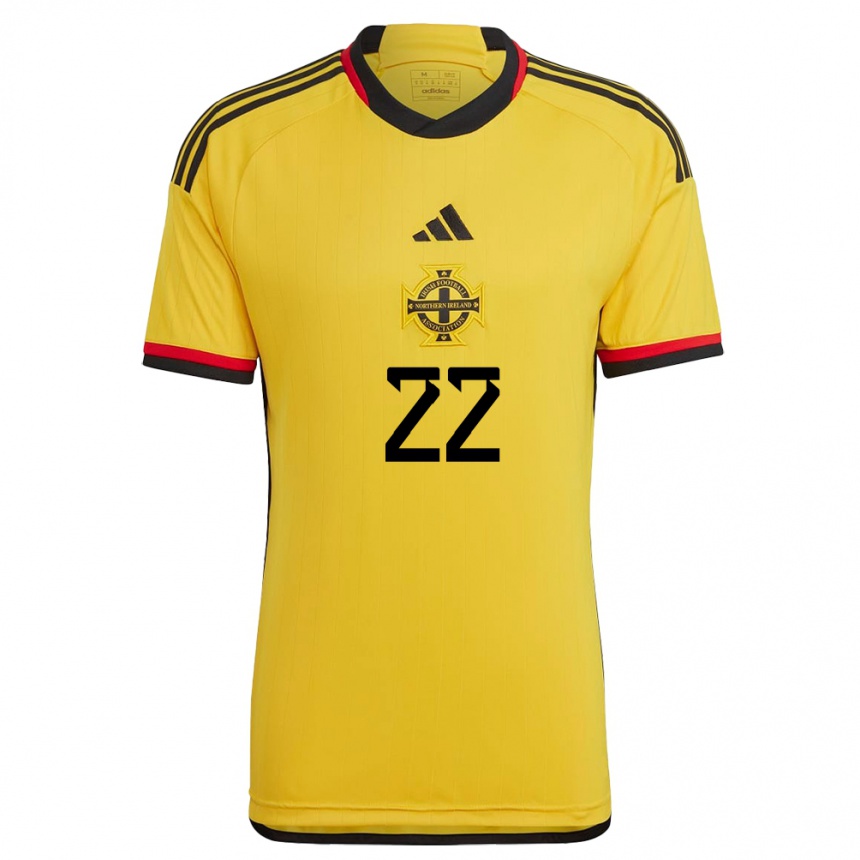 Kinder Fußball Nordirland Abbie Magee #22 Weiß Auswärtstrikot Trikot 24-26 T-Shirt Luxemburg