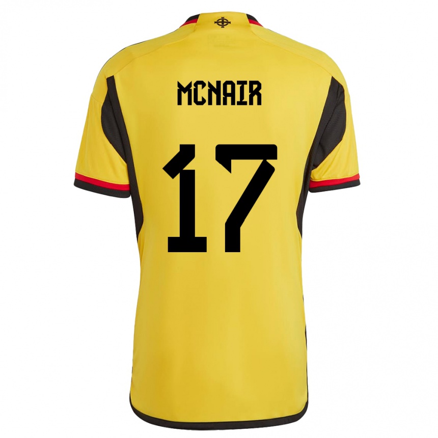 Kinder Fußball Nordirland Paddy Mcnair #17 Weiß Auswärtstrikot Trikot 24-26 T-Shirt Luxemburg