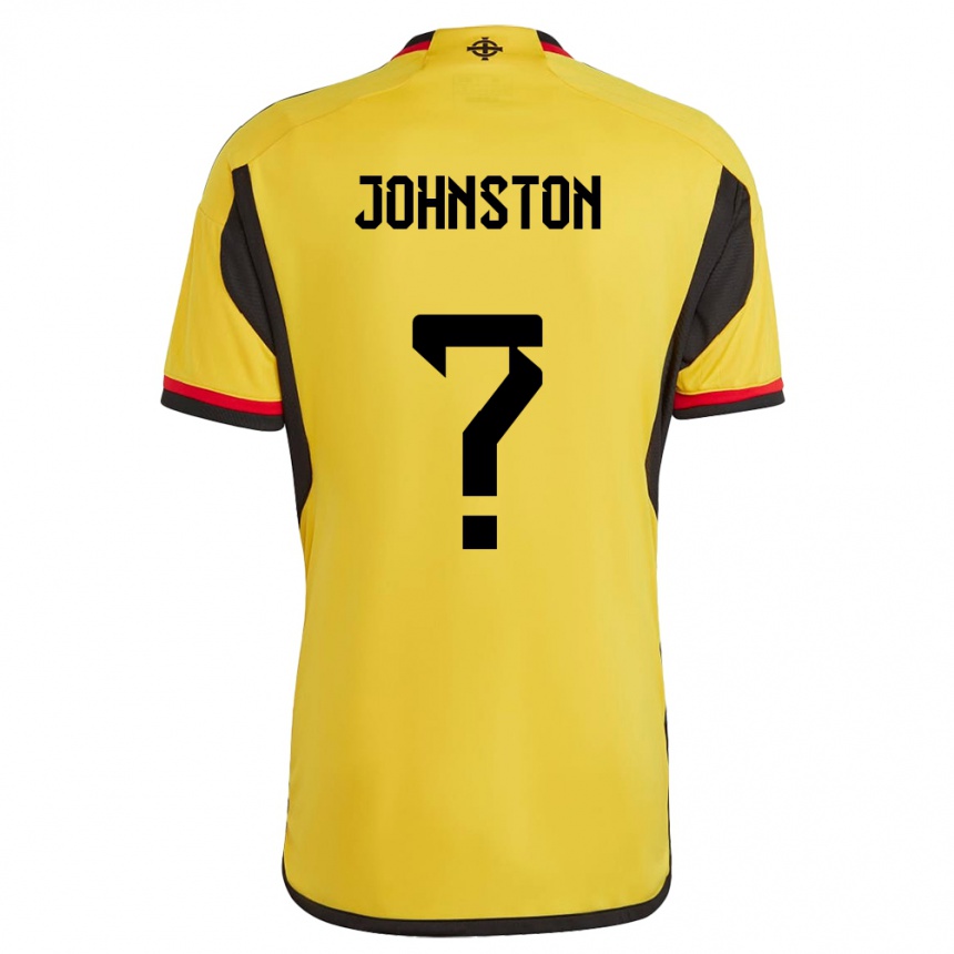 Kinder Fußball Nordirland Carl Johnston #0 Weiß Auswärtstrikot Trikot 24-26 T-Shirt Luxemburg