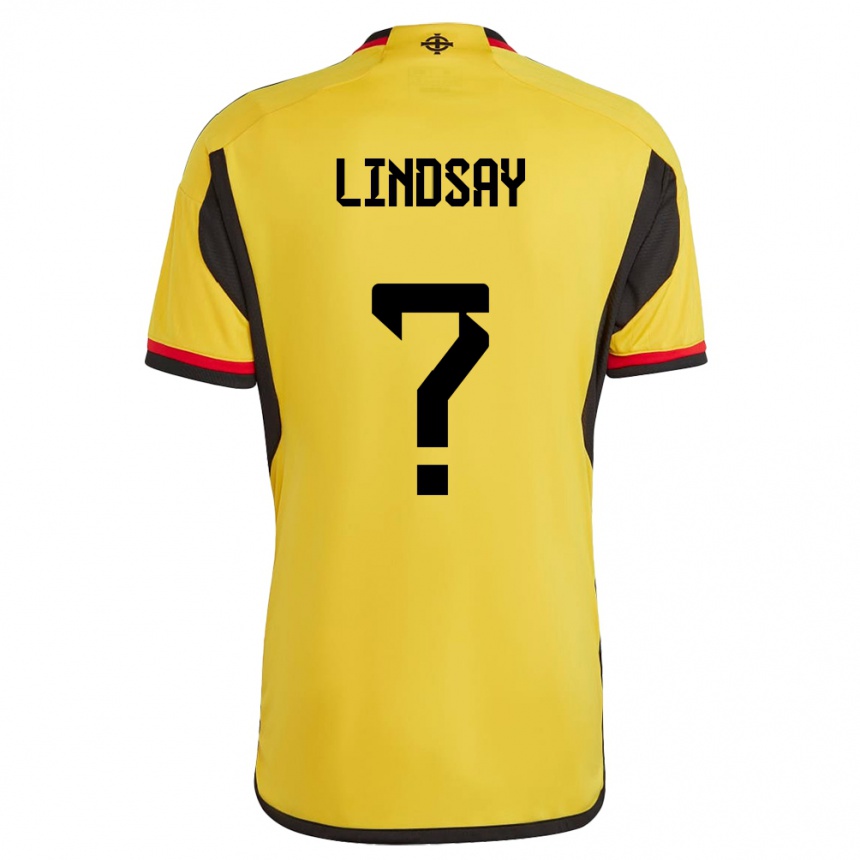 Kinder Fußball Nordirland Charlie Lindsay #0 Weiß Auswärtstrikot Trikot 24-26 T-Shirt Luxemburg