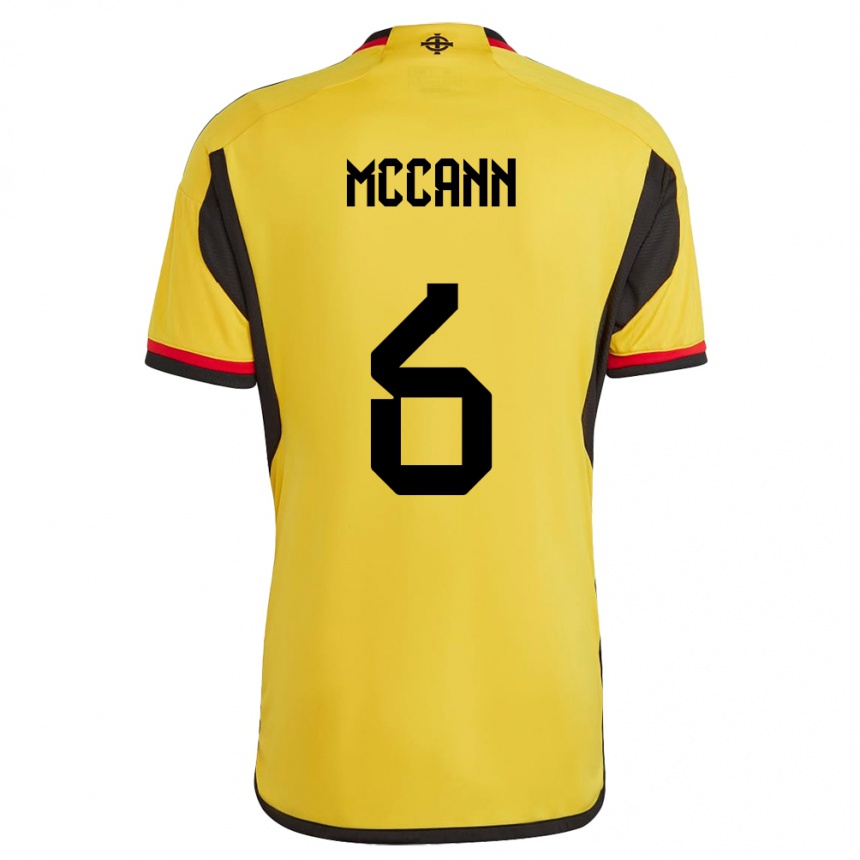 Kinder Fußball Nordirland Charlie Mccann #6 Weiß Auswärtstrikot Trikot 24-26 T-Shirt Luxemburg