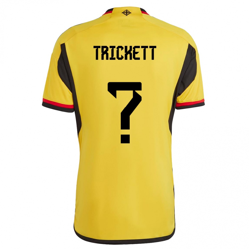 Kinder Fußball Nordirland Lewis Trickett #0 Weiß Auswärtstrikot Trikot 24-26 T-Shirt Luxemburg