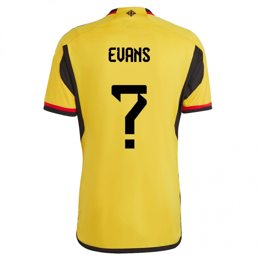 Kinder Fußball Nordirland Reece Evans #0 Weiß Auswärtstrikot Trikot 24-26 T-Shirt Luxemburg