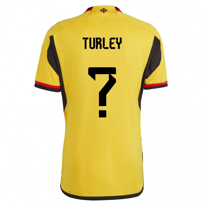 Kinder Fußball Nordirland Francis Turley #0 Weiß Auswärtstrikot Trikot 24-26 T-Shirt Luxemburg