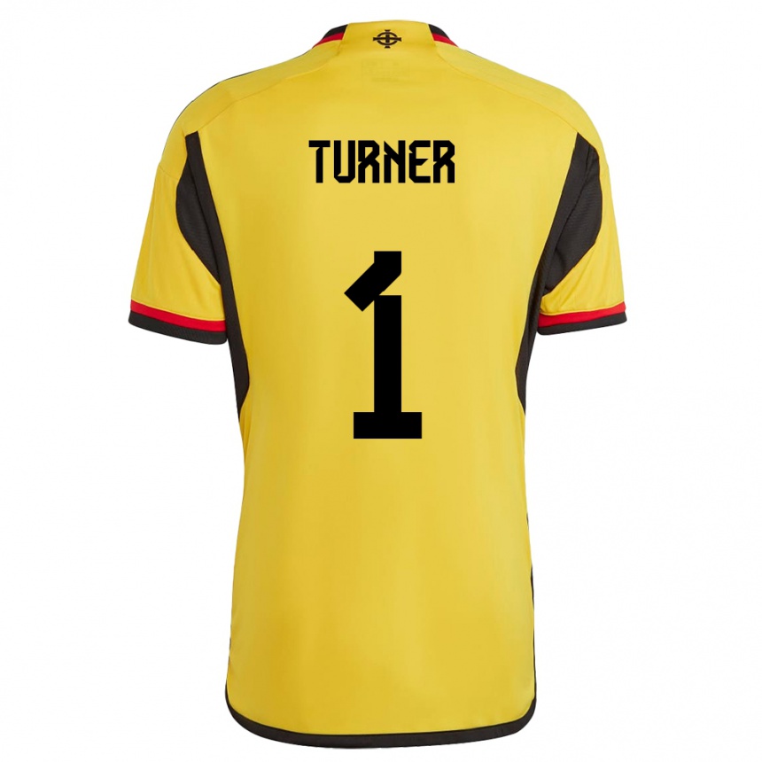 Kinder Fußball Nordirland Shannon Turner #1 Weiß Auswärtstrikot Trikot 24-26 T-Shirt Luxemburg