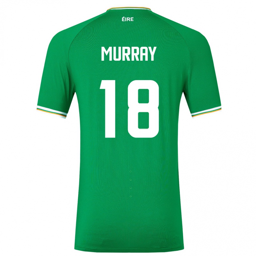 Herren Fußball Irische Matthew Murray #18 Grün Heimtrikot Trikot 24-26 T-Shirt Luxemburg