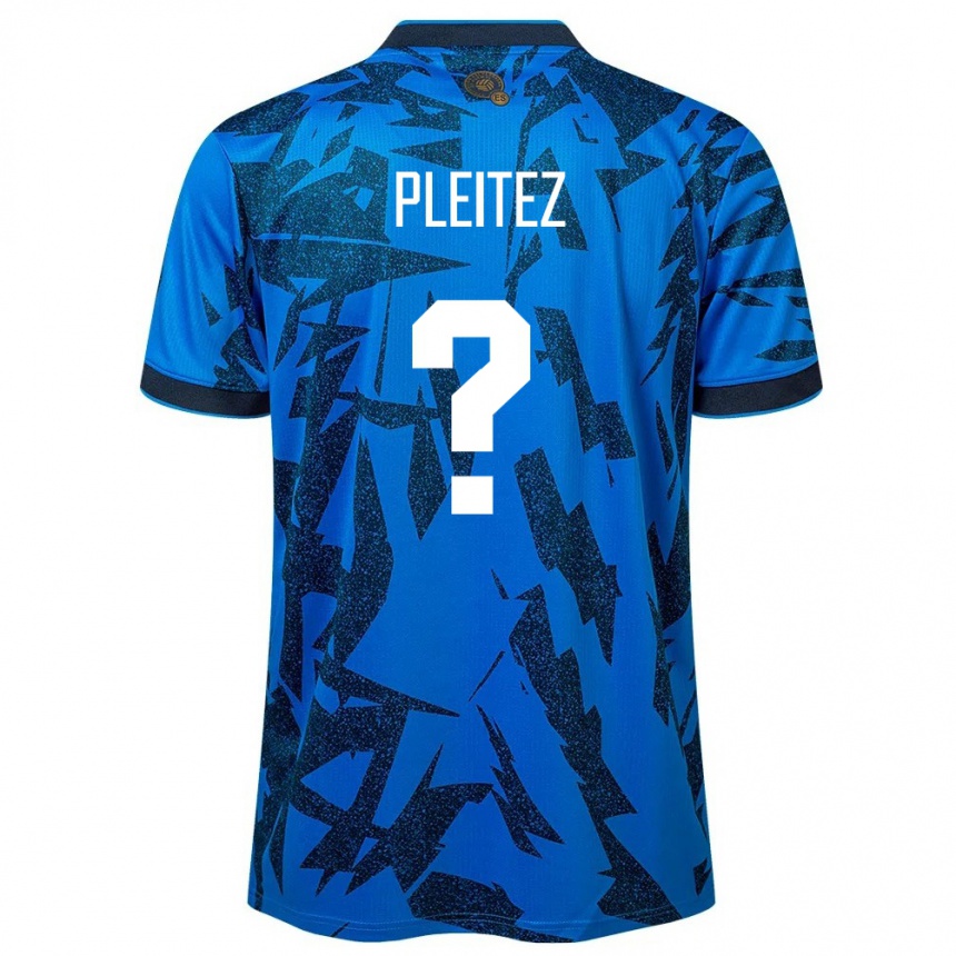 Herren Fußball El Salvador Óscar Pleitez #0 Blau Heimtrikot Trikot 24-26 T-Shirt Luxemburg