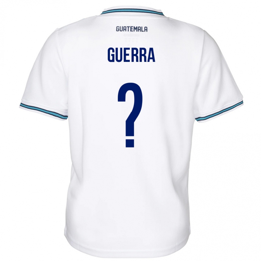 Herren Fußball Guatemala Decarlo Guerra #0 Weiß Heimtrikot Trikot 24-26 T-Shirt Luxemburg