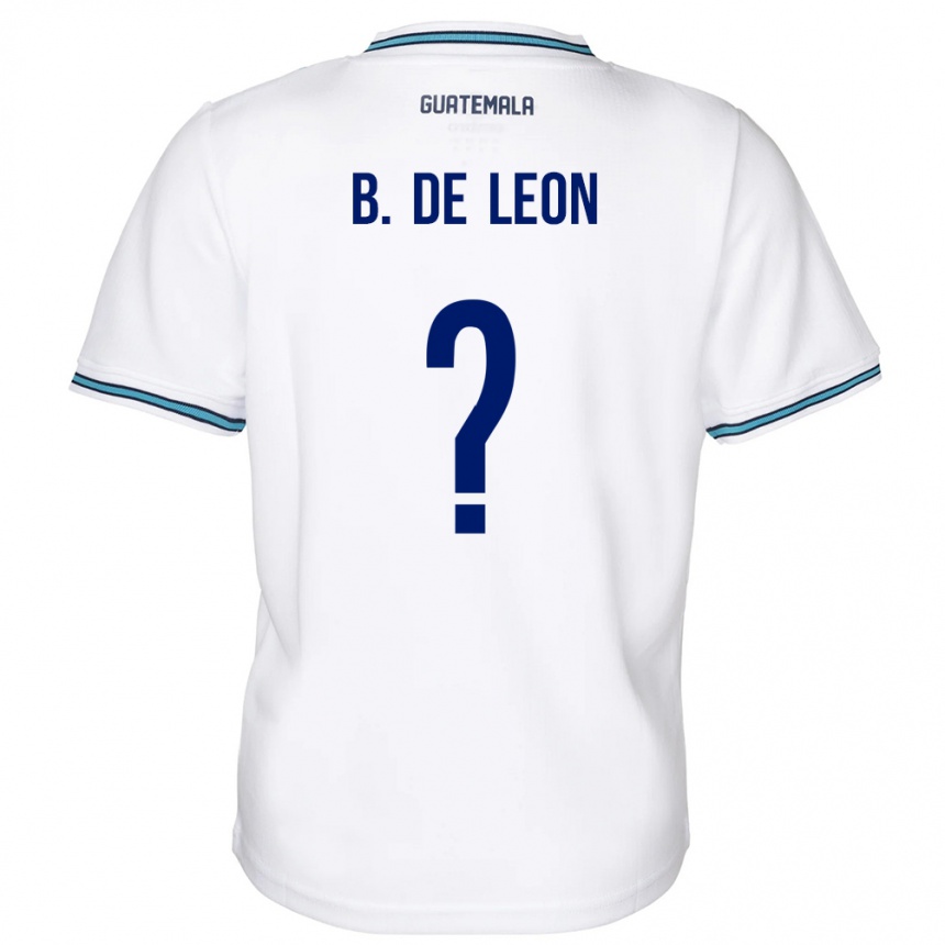 Herren Fußball Guatemala Brandon De Leon #0 Weiß Heimtrikot Trikot 24-26 T-Shirt Luxemburg