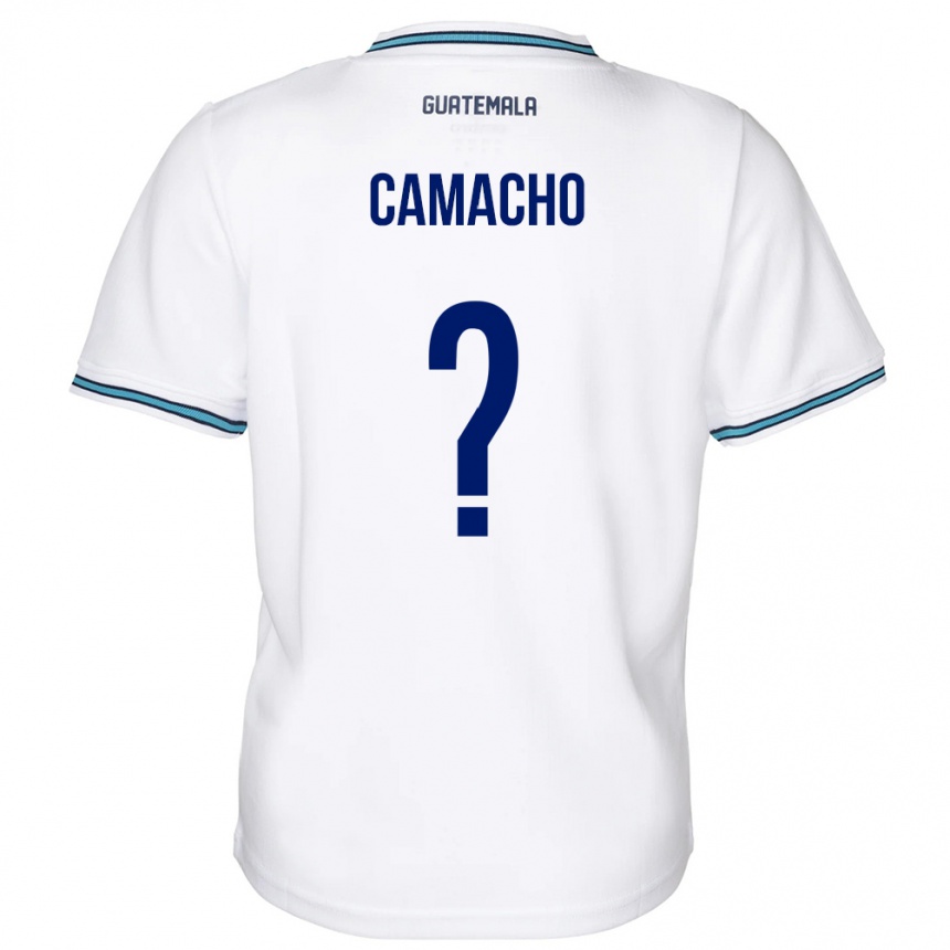 Herren Fußball Guatemala Samuel Camacho #0 Weiß Heimtrikot Trikot 24-26 T-Shirt Luxemburg