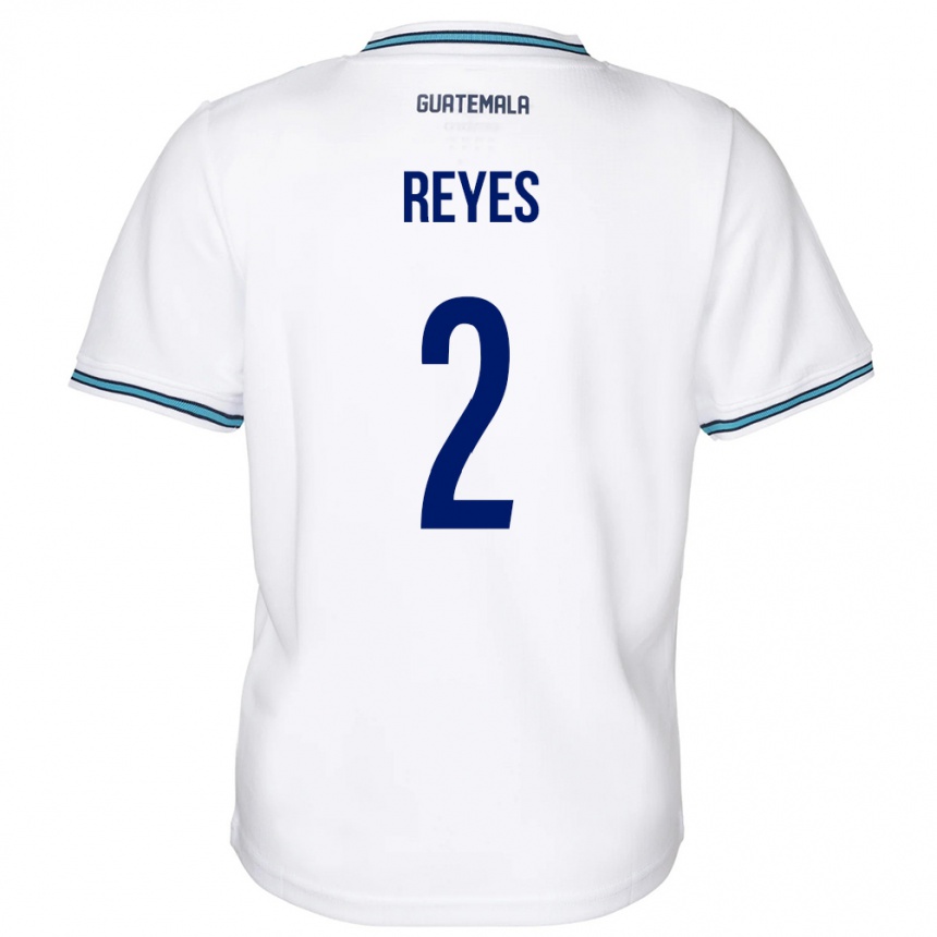 Herren Fußball Guatemala Samantha Reyes #2 Weiß Heimtrikot Trikot 24-26 T-Shirt Luxemburg