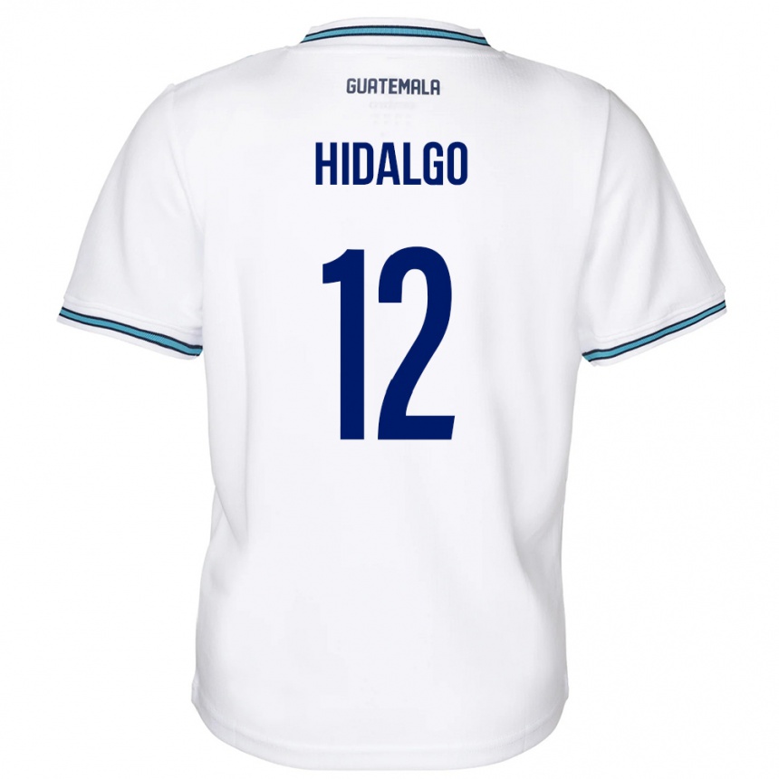 Herren Fußball Guatemala Angie Hidalgo #12 Weiß Heimtrikot Trikot 24-26 T-Shirt Luxemburg