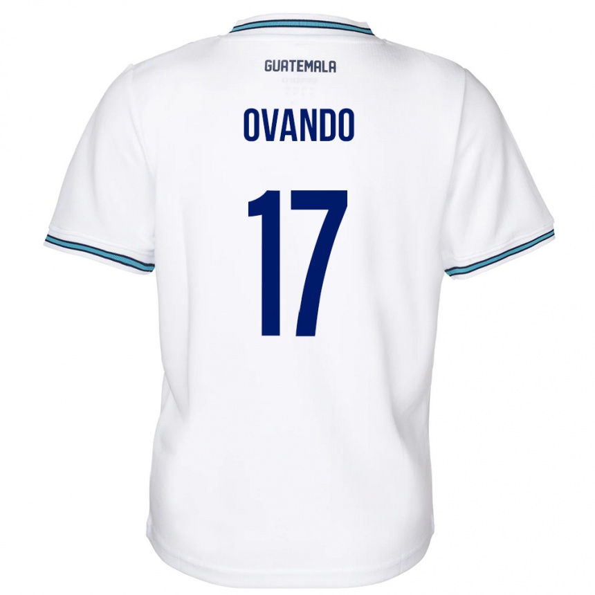 Herren Fußball Guatemala Sandra Ovando #17 Weiß Heimtrikot Trikot 24-26 T-Shirt Luxemburg