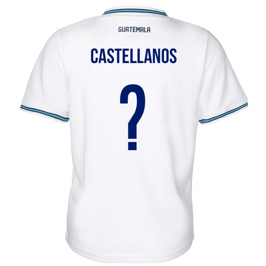 Herren Fußball Guatemala Jezmin Castellanos #0 Weiß Heimtrikot Trikot 24-26 T-Shirt Luxemburg