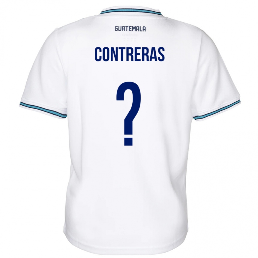 Herren Fußball Guatemala Betzael Contreras #0 Weiß Heimtrikot Trikot 24-26 T-Shirt Luxemburg