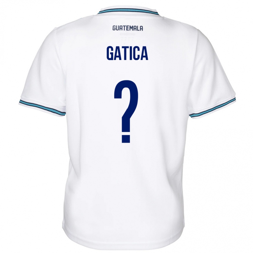 Herren Fußball Guatemala Celeste Gatica #0 Weiß Heimtrikot Trikot 24-26 T-Shirt Luxemburg