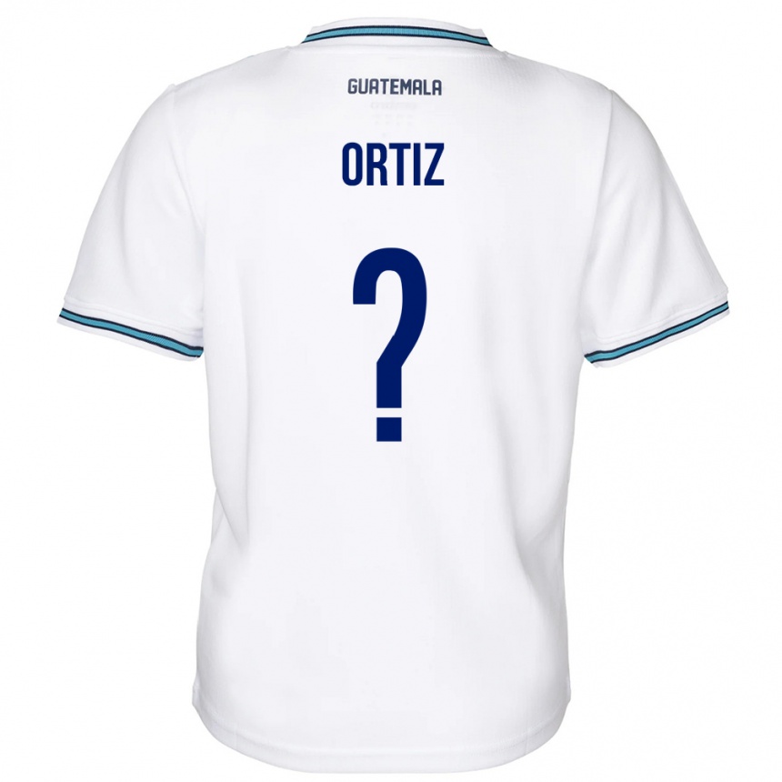 Herren Fußball Guatemala Jenifer Ortiz #0 Weiß Heimtrikot Trikot 24-26 T-Shirt Luxemburg