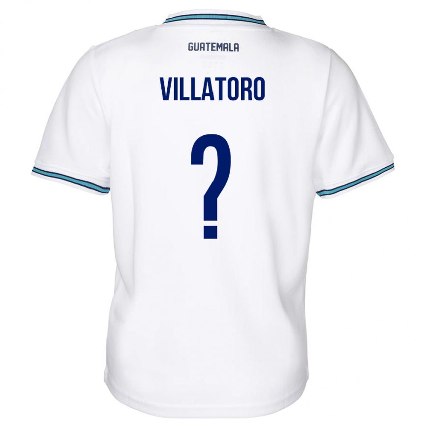 Herren Fußball Guatemala Grace Villatoro #0 Weiß Heimtrikot Trikot 24-26 T-Shirt Luxemburg