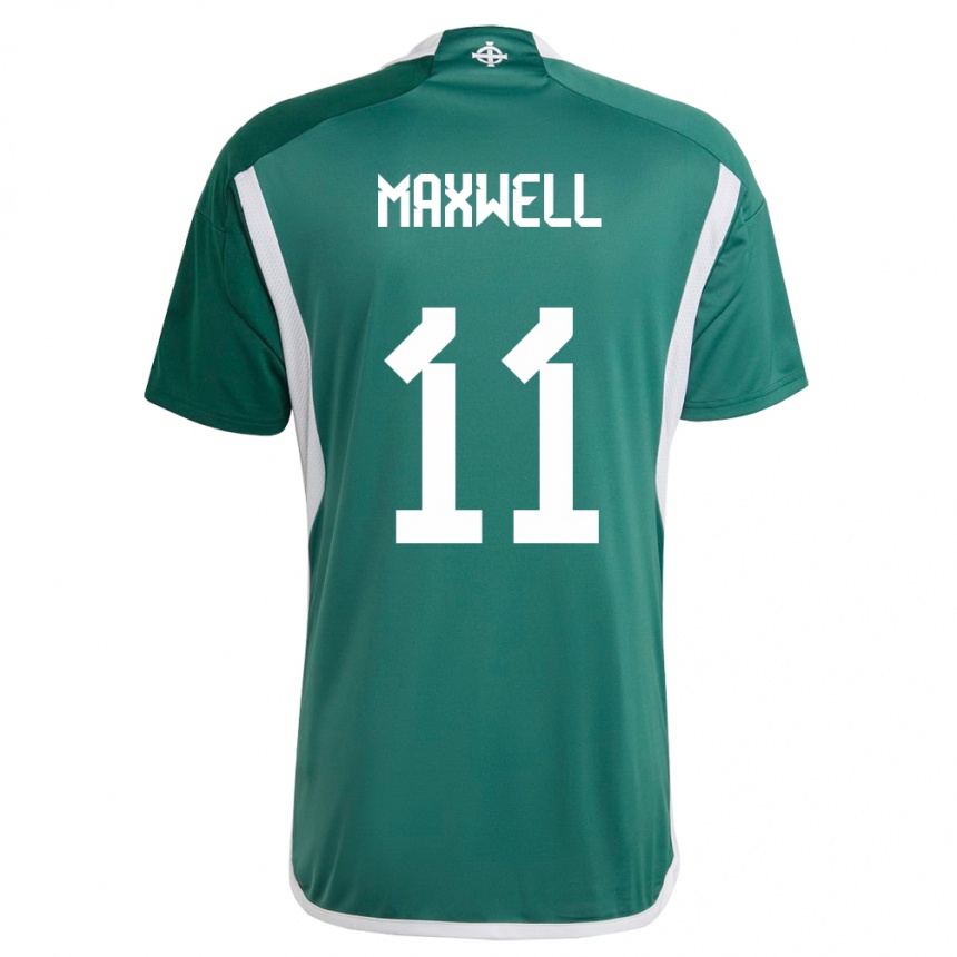 Herren Fußball Nordirland Danielle Maxwell #11 Grün Heimtrikot Trikot 24-26 T-Shirt Luxemburg