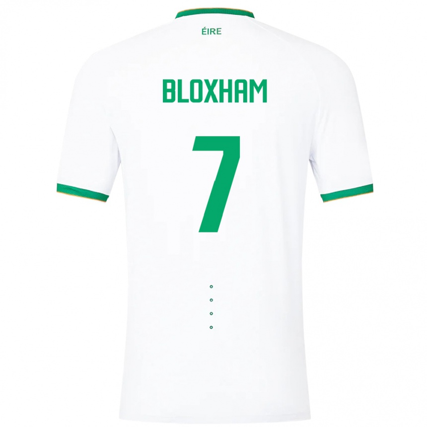 Herren Fußball Irische Tom Bloxham #7 Weiß Auswärtstrikot Trikot 24-26 T-Shirt Luxemburg