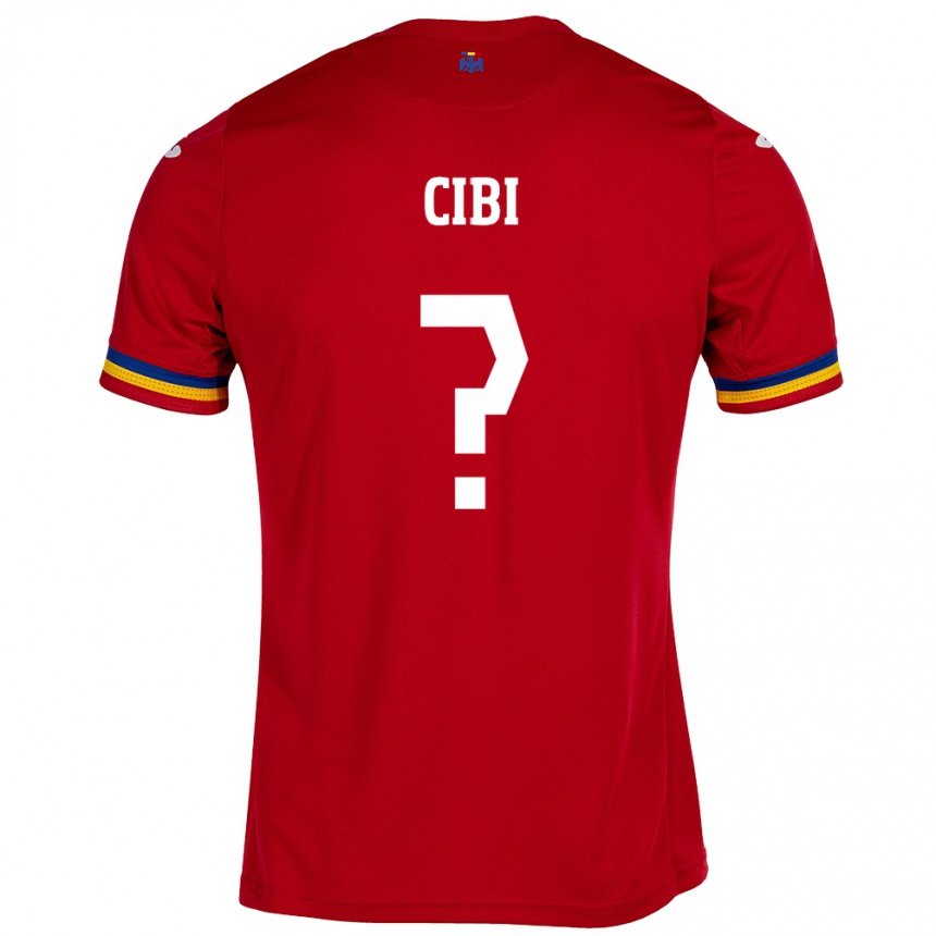 Herren Fußball Rumänische Fabiano Cibi #0 Rot Auswärtstrikot Trikot 24-26 T-Shirt Luxemburg