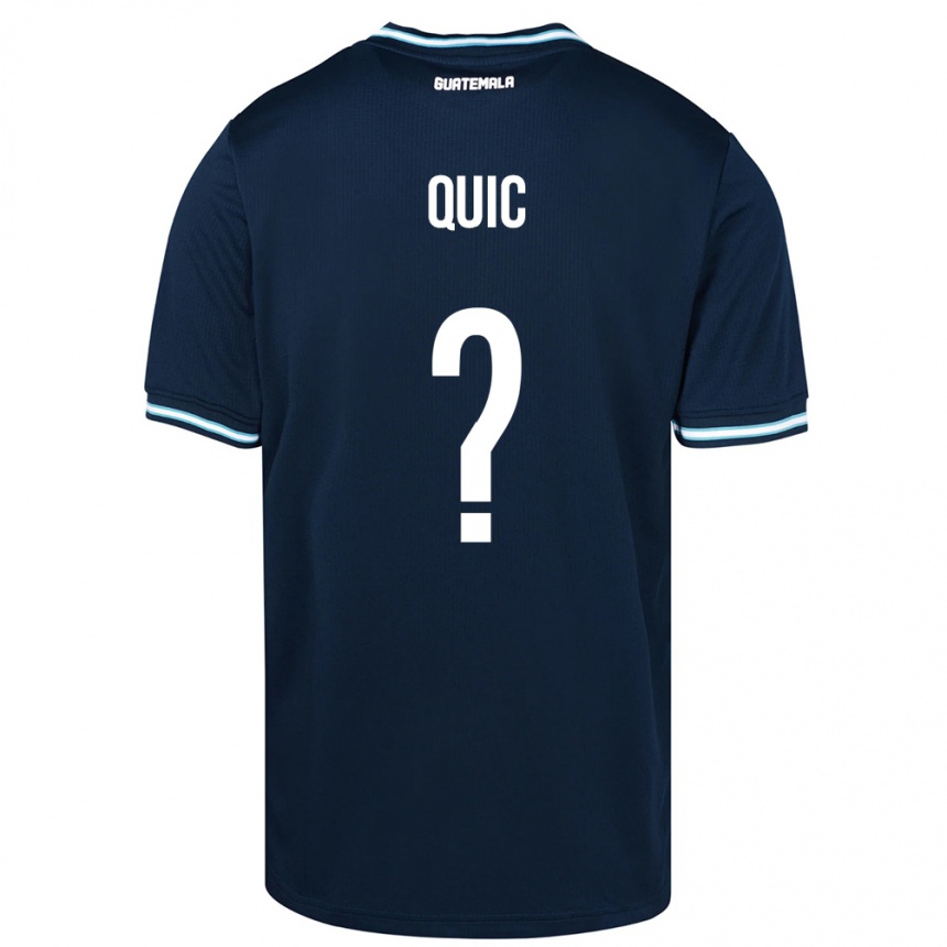 Herren Fußball Guatemala Matthew Quic #0 Blau Auswärtstrikot Trikot 24-26 T-Shirt Luxemburg
