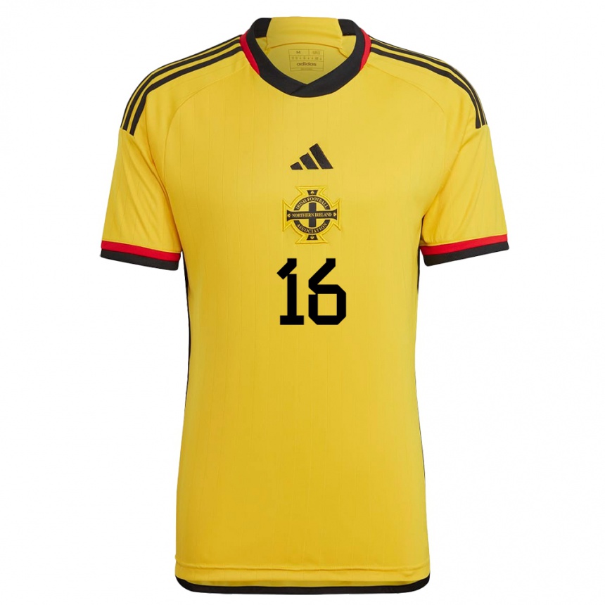 Herren Fußball Nordirland Rio Oudnie-Morgan #16 Weiß Auswärtstrikot Trikot 24-26 T-Shirt Luxemburg