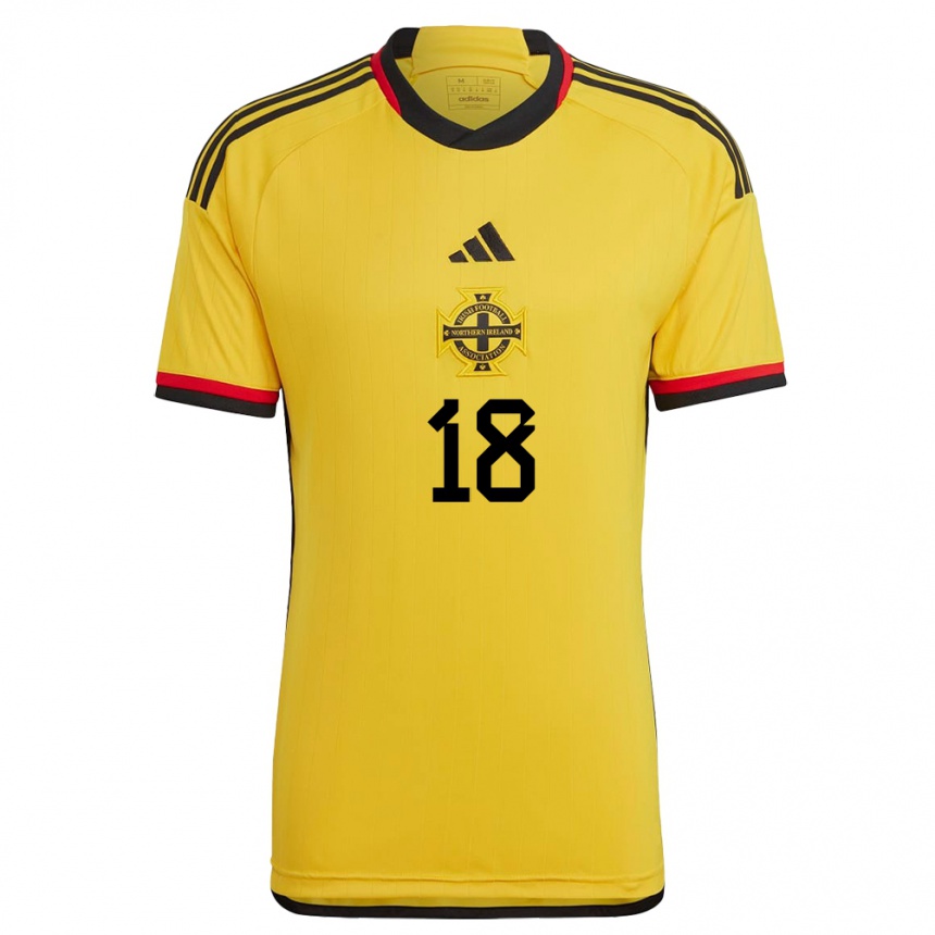 Herren Fußball Nordirland Megan Bell #18 Weiß Auswärtstrikot Trikot 24-26 T-Shirt Luxemburg